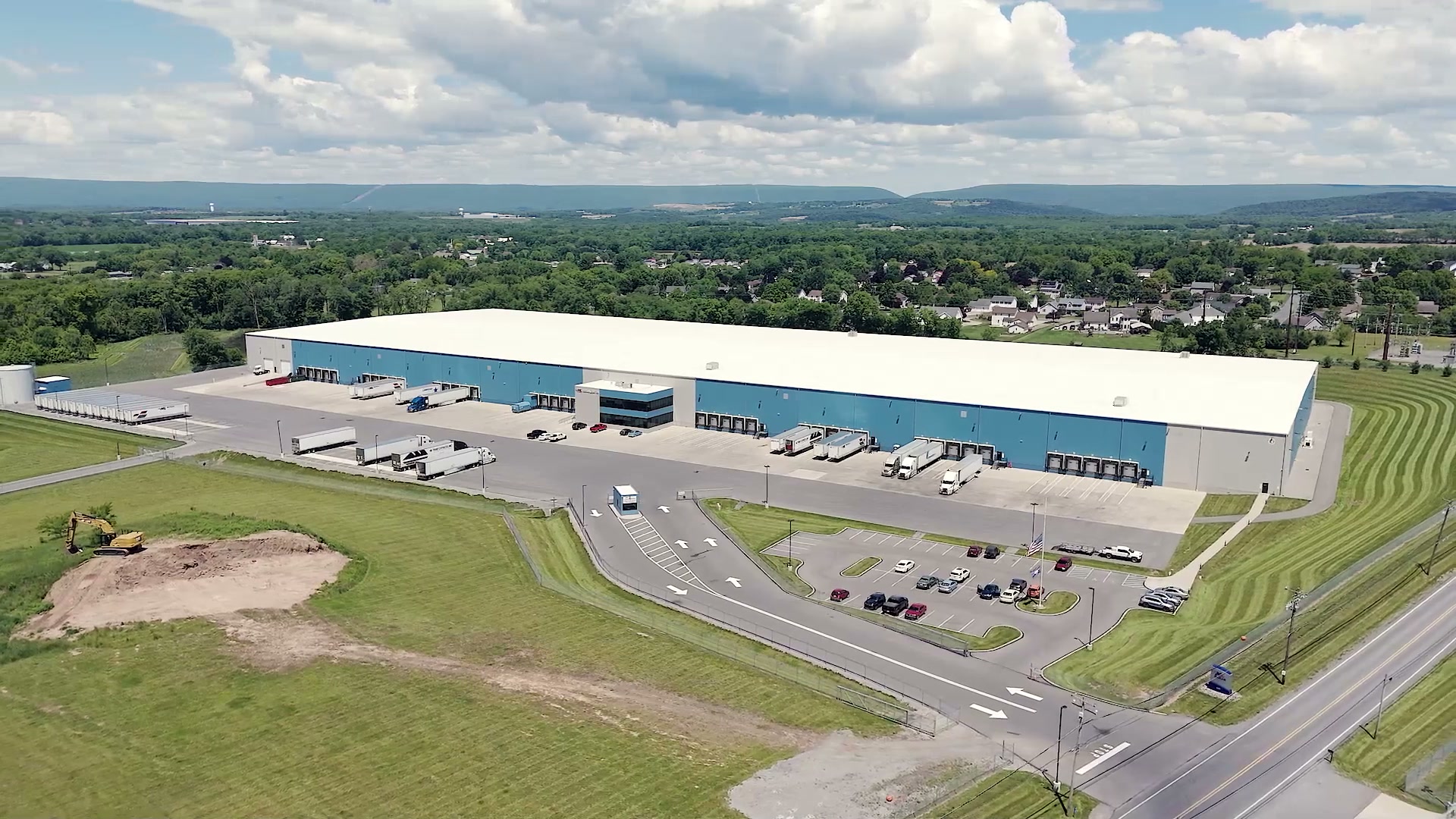An active distribution centre seen from above
