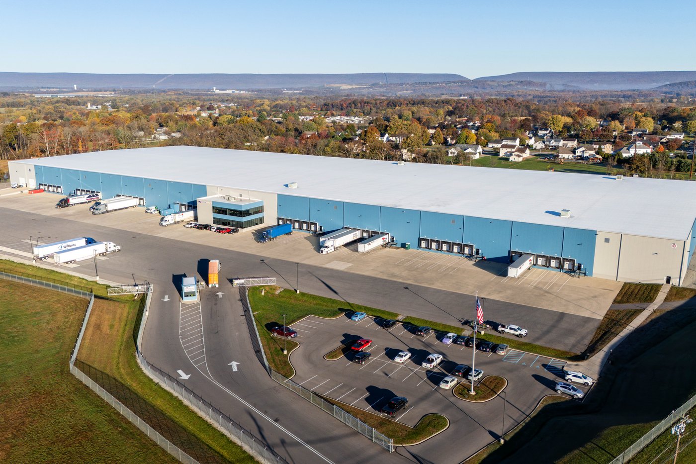 Aerial view of the Moran Logistics campus in Watsontown, Pennsylvania